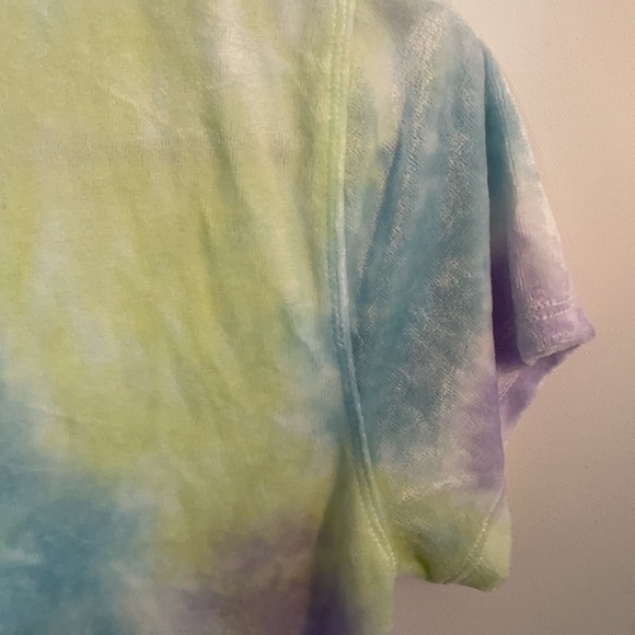 Free People Bright Eyes Velvet Tee Cloud Combo Top - Picture 12 of 13